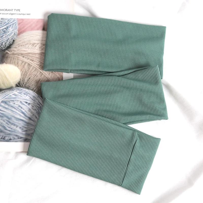 3 шт. Простые эластичные фитнес-йога повязки для волос для женщин мужчин однотонные беговые повязки для волос эластичные повязки для макияжа аксессуары