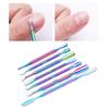 Nail Art Pusher Double Head Remove Dead Skin Manicure Tool Gel Polish Remover Stainless Steel Cuticle