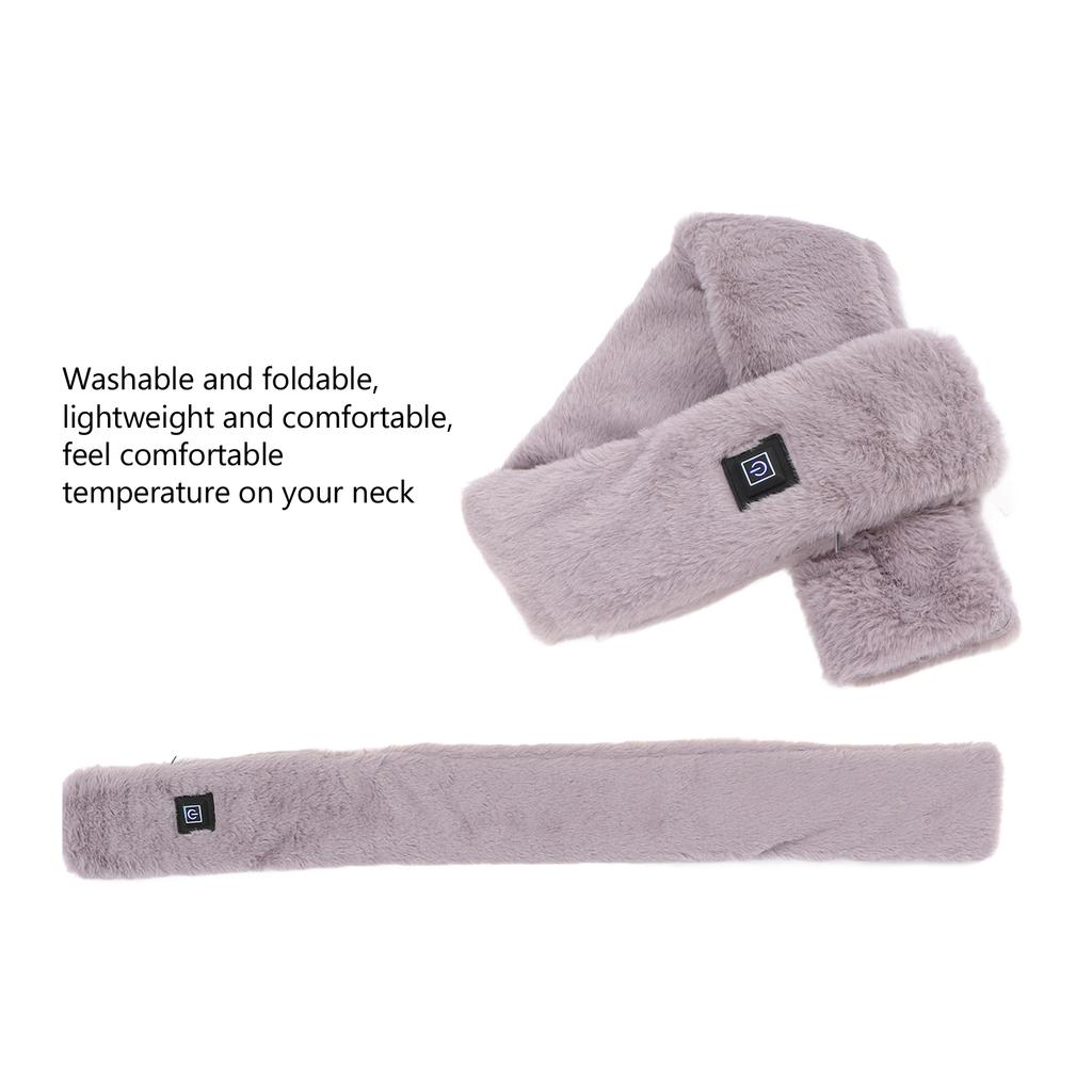 Heating Scarf Washable Foldable Comfortable Hot Compress Warm USB Adjustable Temperature Winter Clothes