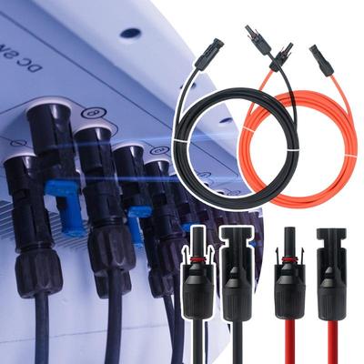 Удлинительный шнур для солнечной панели W12AWG/6мм 10AWG С разъемом защитной конструкции Солнечный кабель Фотоэлектрический провод Для автомобильных систем