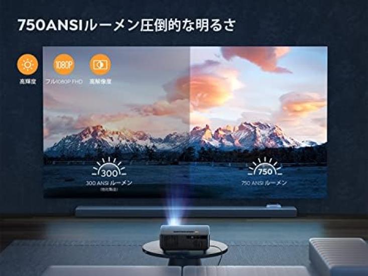 Проектор YABER k1 Высокая яркость 750 ANSI люменов Автофокусировка Автоматическая трапеция Следующее поколение 6.15 WHIFI Динамик Гбит/с Bluetooth Короткофокусная проекция