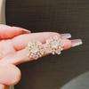 Light luxury super fairy flower stud earrings, new trendy niche design temperament elegant atmosphere versatile personalized earrings