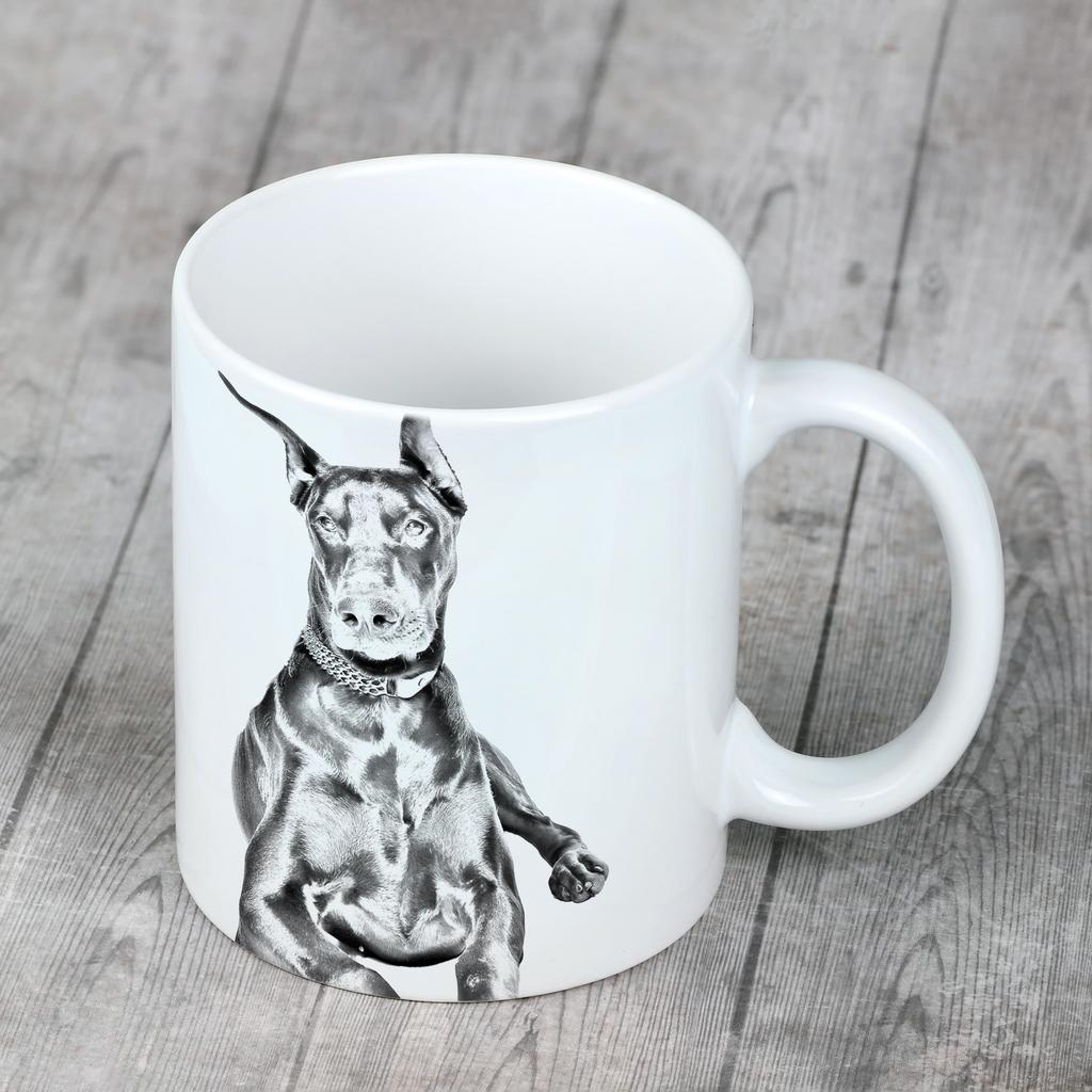Dobermann, Doberman Pinscher, Dobie I - cup with a dog, personalized cup with a print, a classic gift for everyone from the Art-Dog brand