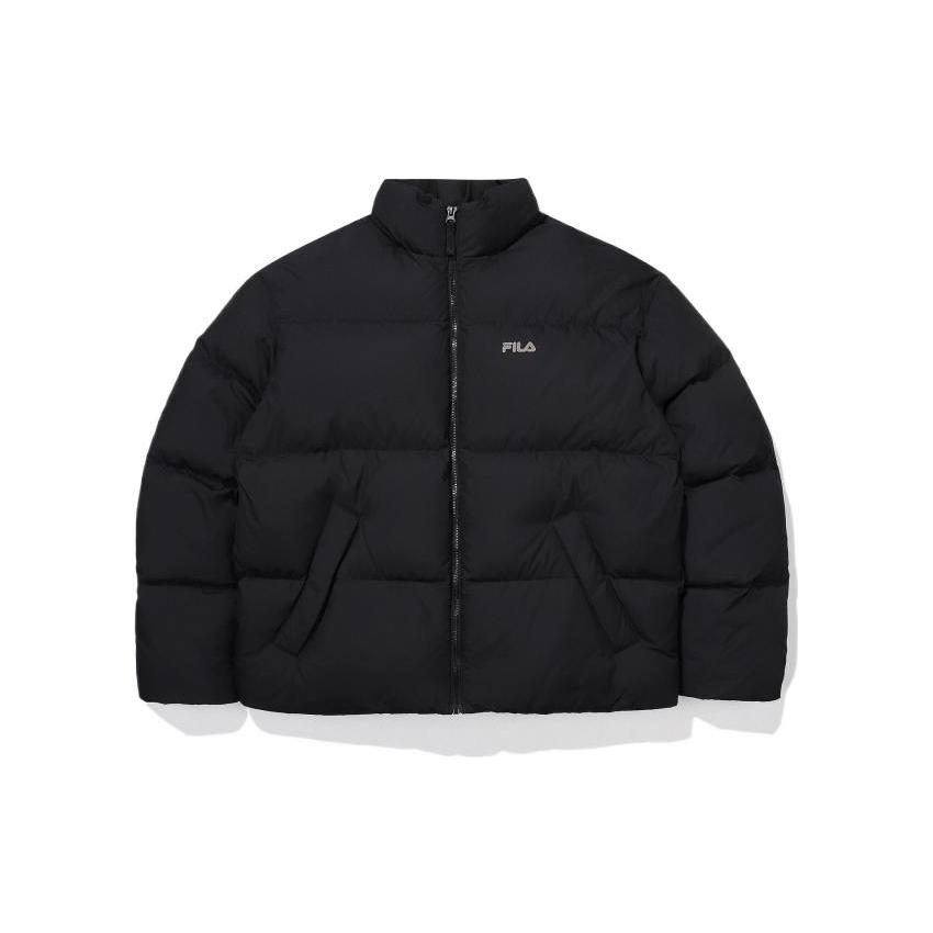 FILA Down Jackets Unisex Black Stand Collar Moderate FE2DJE6105X-BLK