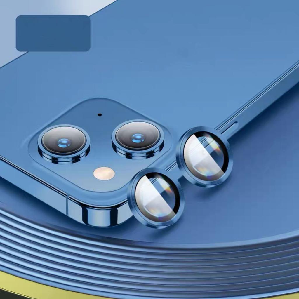 Для IPhone 11/12/13/14 Pro Max металлическое кольцо из закаленного стекла, защита объектива камеры