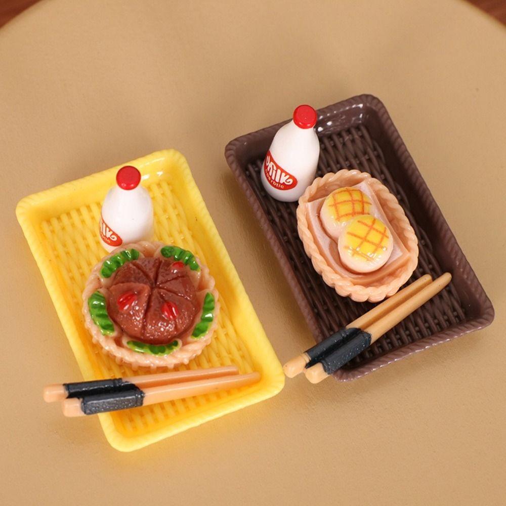 3 шт. Мини-поднос для ужина, красочные кухонные принадлежности, модные аксессуары для декора сцен из жизни