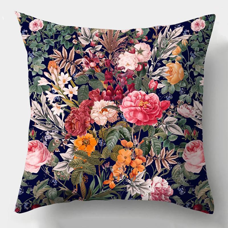 Модная цветочная наволочка, декоративная подушка, диванная подушка, украшение для гостиной, чехол