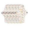 5pcs Washable Breathable Menstrual Pad Flower Pattern Super Absorbent Reusable Cotton Sanitary Pad