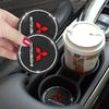 Diamond Car Water Cup Pad Anti-slip Bottle Mat for Mitsubishi Lancer Ex Mirage V33 G4 26 OTO ASX L300 Montero Eclipse L200 EVO