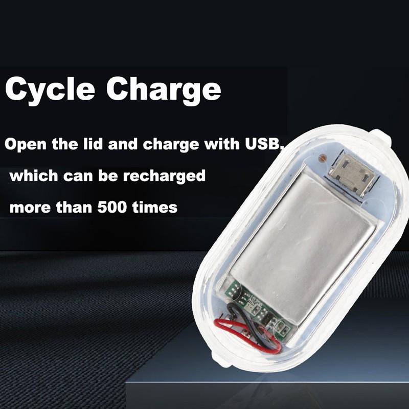 1/3/5pcs Car LED Touch Lights Wireless Interior Light Auto Roof Ceiling Reading Lamps USB Charging Car Atmosphere Light