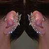Fairy Ear Climber Luxury Elf Earrings 2Pcs Ear Wrap Fashion Style Shiny Fashion No Piercing Clip On Earrings Butterfly