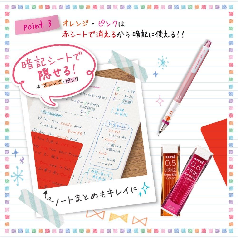 Mitsubishi Pencil Цветной стираемый стержень Nano Dia Color 0,5 Зеленый 10 шт. U05202NDC.6