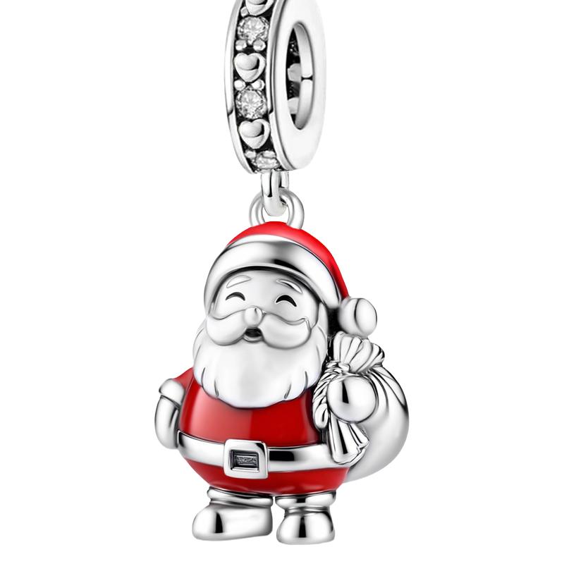 Медь Классический Колокольчик Рождественская Елка Рождественская Серия Шарм-Бусина Подходит Для Изготовления DIY Браслетов Подарок Высококачественной Ювелирии