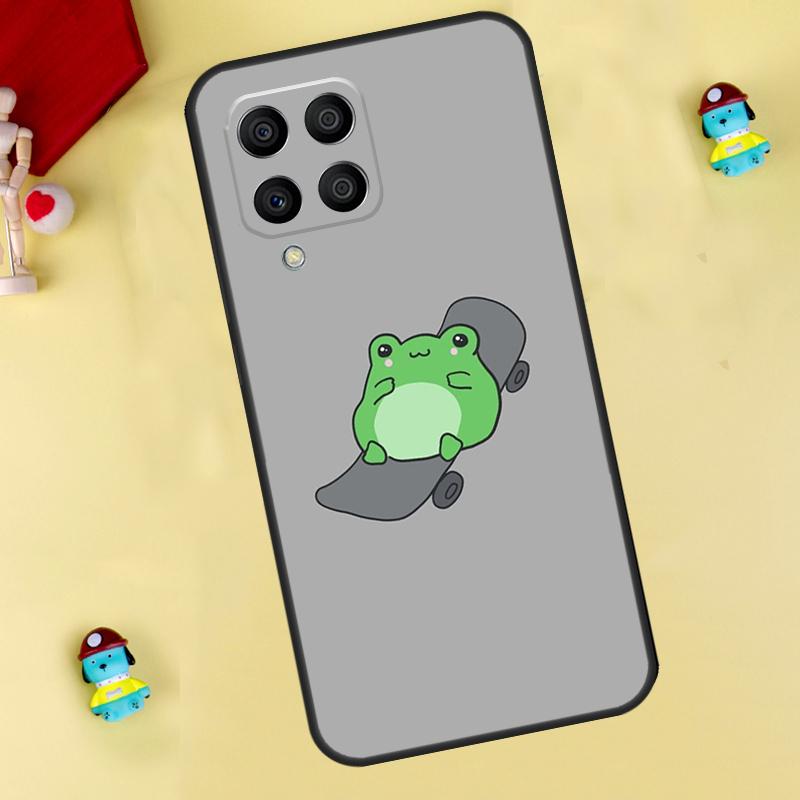 Лягушка Скейтборд Милый Кавайный Чехол Для Samsung Galaxy M33 M15 M55 M31 M13 M12 M14 M06 M16 M36 M56 M53 M32 M52 M35 M34 M54