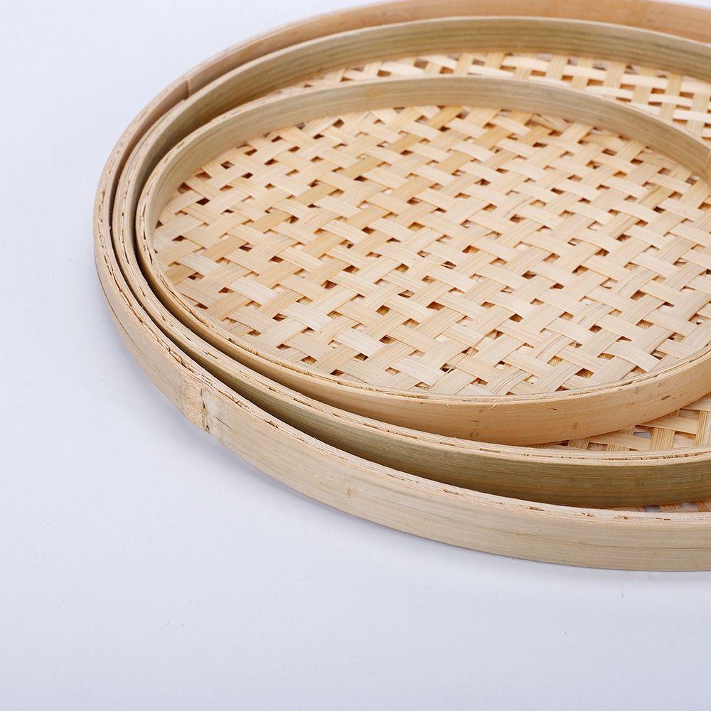 6 Размеров Плетеная Бамбуковая Сито-Плотик Ручной Работы DIY Декоративная Корзина для Фруктов Хлеба Декор Дома
