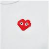 Comme DeS GarconS P1t322 3 Play Red Pixel Heart Waffen Men S Short Sleeve Tee
