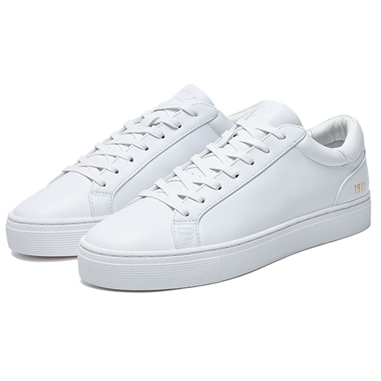 Fila 1911 Кожаные низкие кеды Мужские кеды Белые F12M222209FWT
