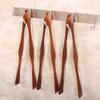 Wooden Kitchen Tongs Anti-slip Handle Food Tongs Durable Cake Clip