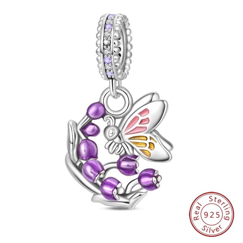 Fit Qikaola Original Bracelet Copper Flower Bird Series Charms Beads For Women Fashion Diy Jewelry Gifts Making