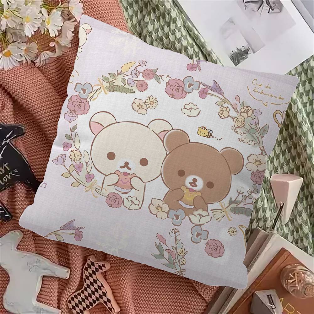 Япония Аниме Милый Мультяшный R-Rilakkuma Наволочка Дюймы Сельский Декор Домашняя Декоративная Подушка Для Дивана