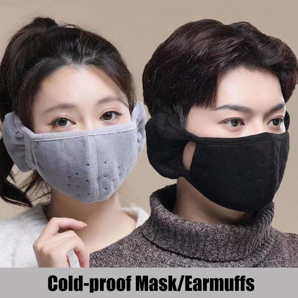 Winter Earlap Breathable Warm Masks Ear Warmer Cold-proof Earmuffs Fleece Mouth Cover
