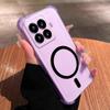 Самодельный силиконовый чехол с магнитным кольцом для Xiaomi 15T Pro, противоударный, с защитой углов (подушки безопасности)
