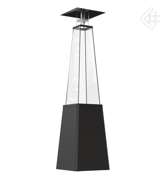 Outdoor Gas Heater Umbrella BS Steel Black 12 kW Set