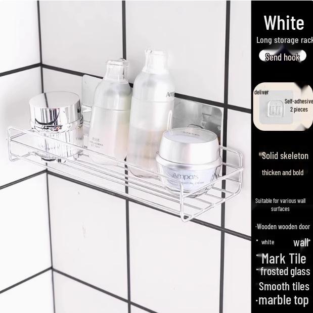 Угловая настенная полка для ванной комнаты, крепление без сверления, стойка для хранения умывальника