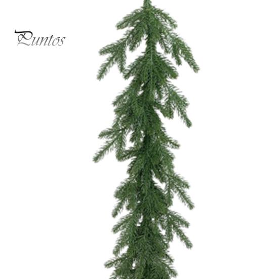 Зимняя гирлянда из зелени, искусственная гирлянда из сосновых иголок, рождественская подвесная гирлянда из искусственных сосновых веток для перил каминной двери