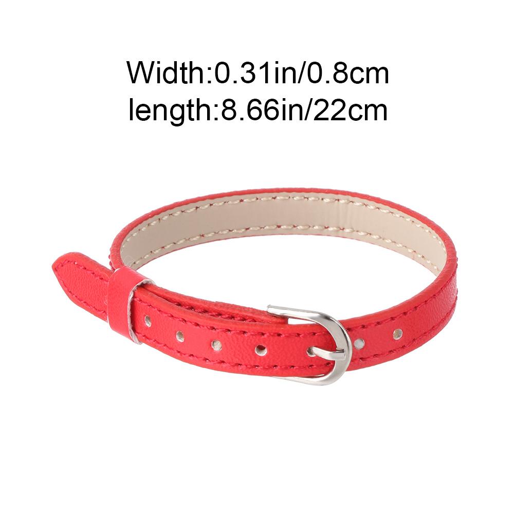 DIY Handmade Long 22cm Width 8mm Doll Belt DIY Doll Accessories Artificial leather Bjd Doll Clothes