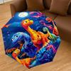 1PC Dinosaurs Night Umbrella-8-Rib Reinforced Portable Folding Travel Suitable for All Seasons Outdoor Daily Use  -J0395