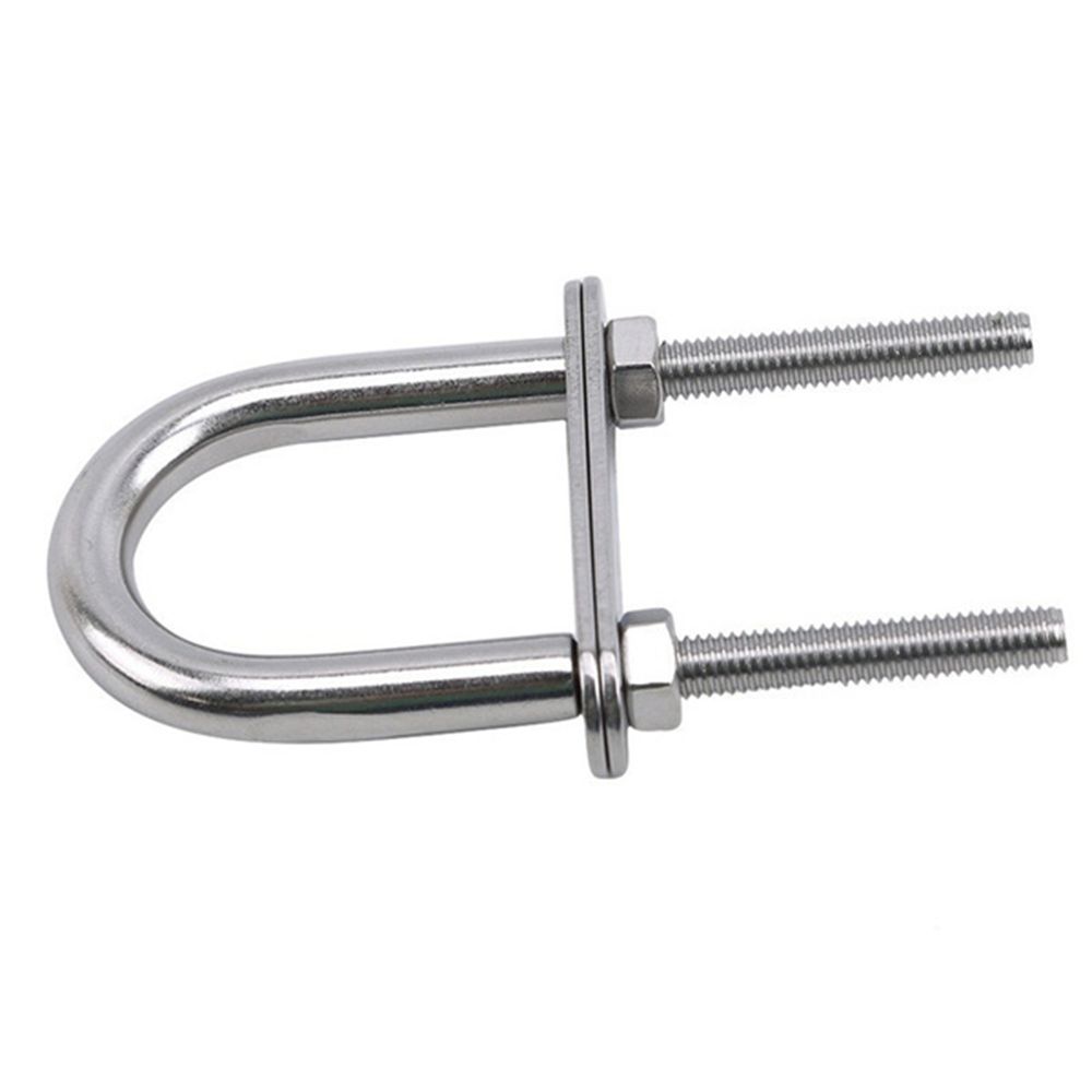 Yacht Boat Hardware 304 Stainless Steel Bow Stern Eye Screw Pads Rope Rigging Screw with Nut