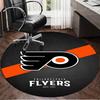 1PC Flyers Hockey Team Round Rug, Non-slip Chair Mat, Home Decor, Circle Carpet Perfect for Office, Bedroom, Living Room,Christmas gift