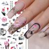 Lotus Chinese Nail Stickers Bamboo Nail Stickers Nail Art Decorations Flowers Nail Decals