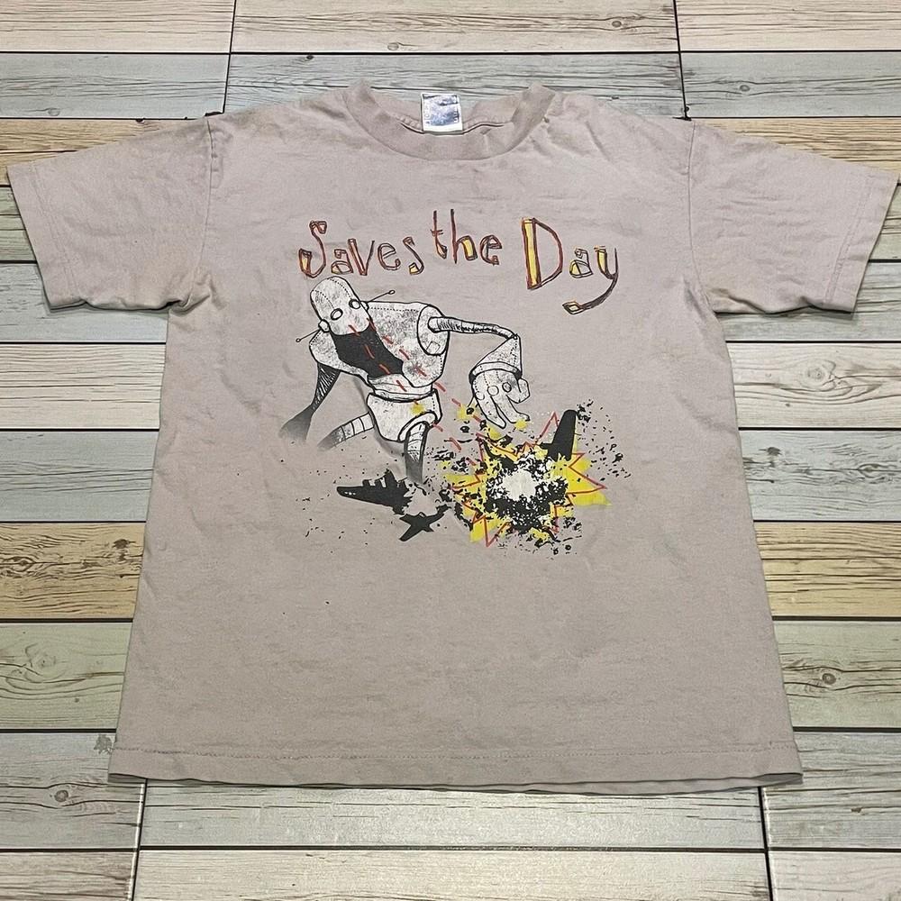 2007 Saves The Day Band Sand Shirt Unisex Concert S5XL TR546 Unisex T-Shirt