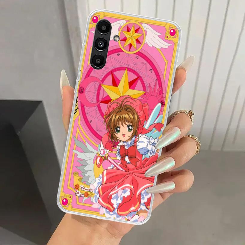 Чехол для телефона в стиле аниме CardCaptor Sakura для Samsung Galaxy A16 A26 A36 A56 A15 A25 A35 A55 A14 A24 A34 A54 A13 A23 A33 A53 A05S A04S