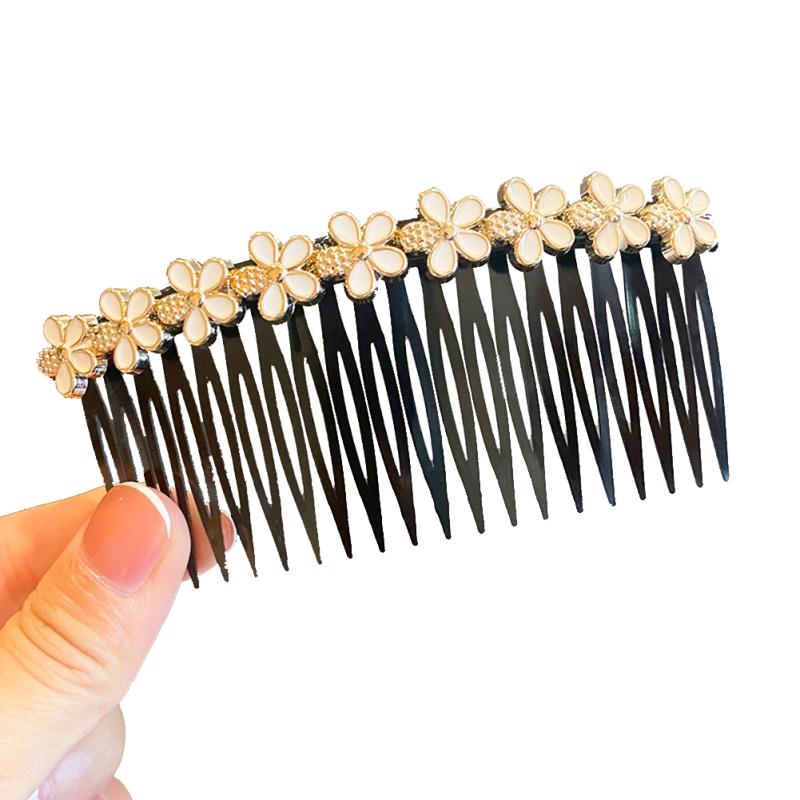 Жемчужная расческа для волос Расческа-вставка Измельченная отделка волос Артефакт Заколка для волос Головной убор Нескользящая заколка