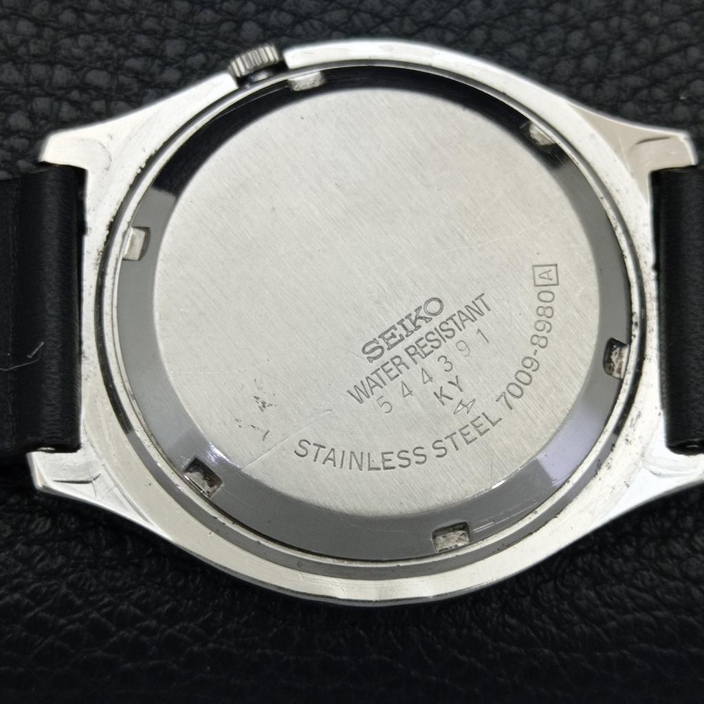 ЯПОНИЯ 7009A ВИНТАЖНЫЕ МУЖСКИЕ АВТОМАТИЧЕСКИЕ ЧАСЫ SEIKO 5 С ЗОЛОТИСТЫМ ЦИФЕРБЛАТОМ a701310-5