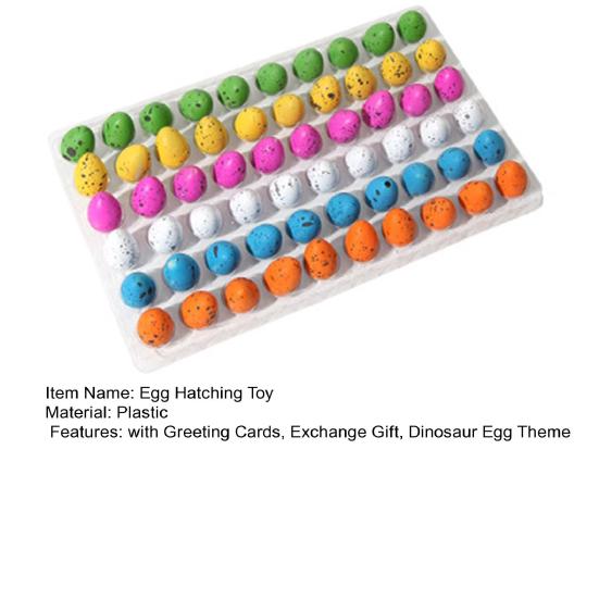 60Pcs Easter Dinosaur Egg Hatching Toy Kids Toddlers Boys Girls Dino Birth