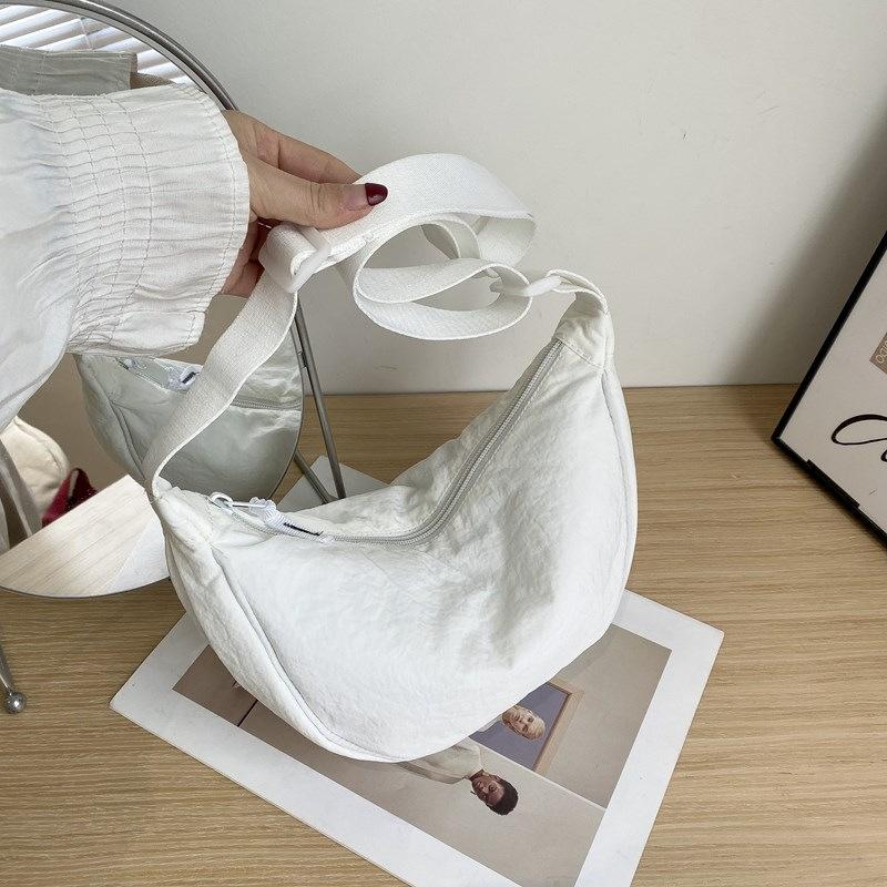 Нишевая повседневная мужская и женская нейлоновая сумка-пельмень, студенческая наплечная сумка, универсальная модная новая трендовая сумка для отдыха