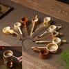 1PC Bamboo Tea Strainer Traditional Ceremony Utensils Japanese Rattan Wooden Tea Leaves Funnel Home Kitchen Sieving Tool