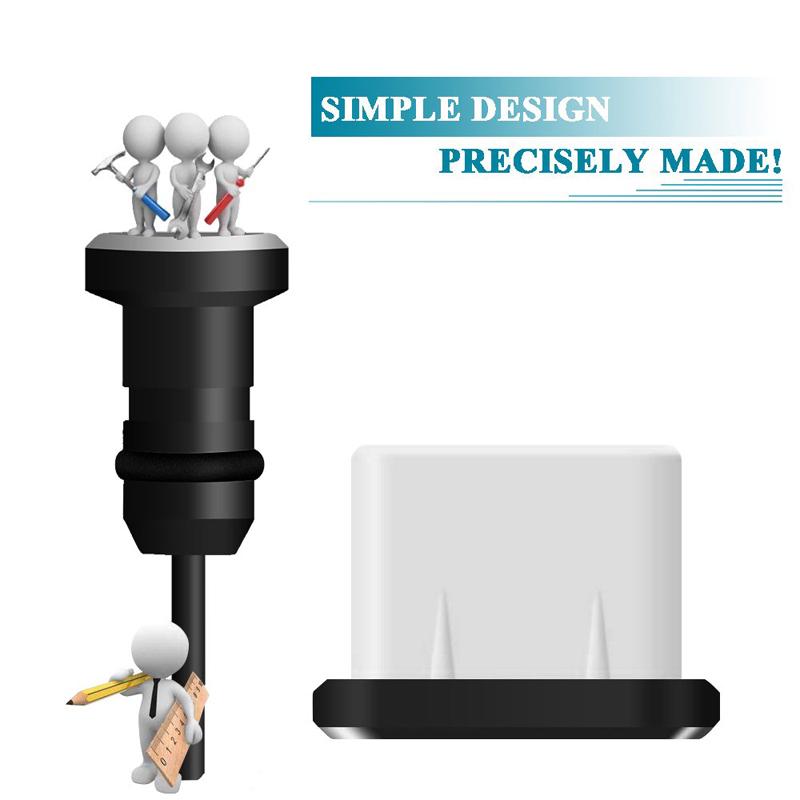 Практичный порт для зарядки мобильного телефона типа C для Samsung Huawei 3,5 мм, гарнитура, карта USB, пылезащитная заглушка