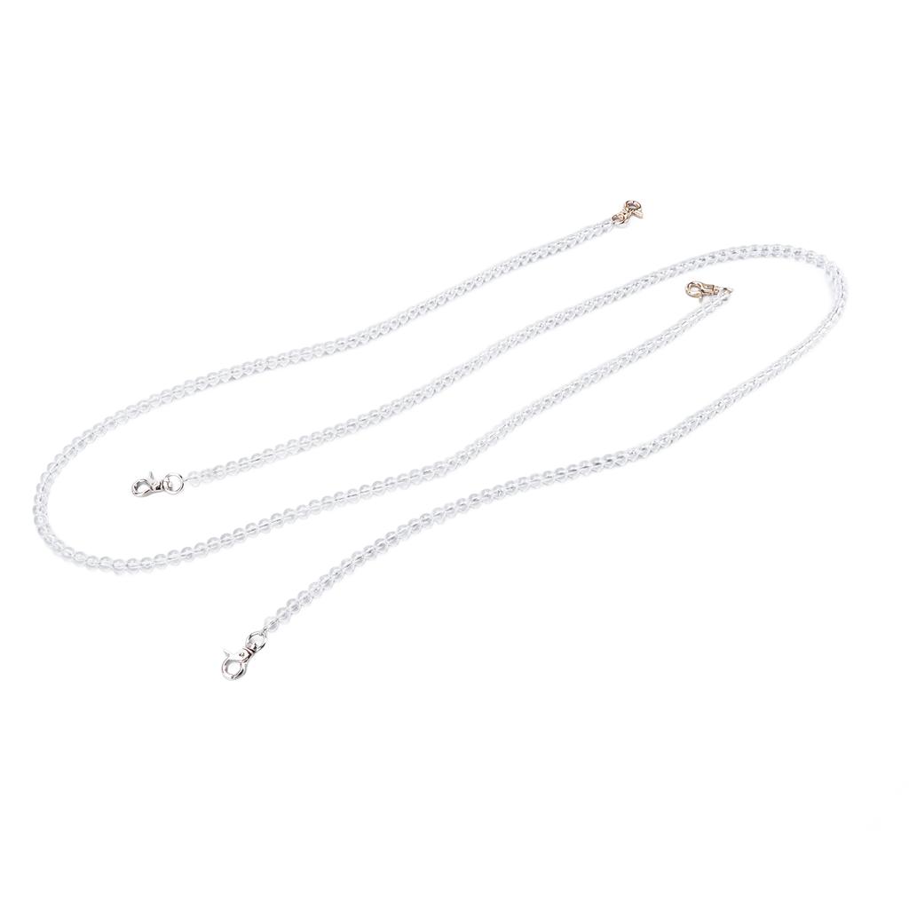 Beads String Decoration 8mm DIY Acrylic Transparent Bright Straight Hole Curtain Wedding