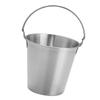   Stainless Steel Pails Small Ice Bucket with Handle for Beverage Wine French Fries Chicken   Home   Parties Use
