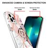 Кольцо-скоба Golden Border Grid Marble Flower IMD Ультратонкий чехол для телефона iPhone 12 12ProMax 11ProMax XSMax XR XS iPhone 7 8 SE iPhone 13 14 15
