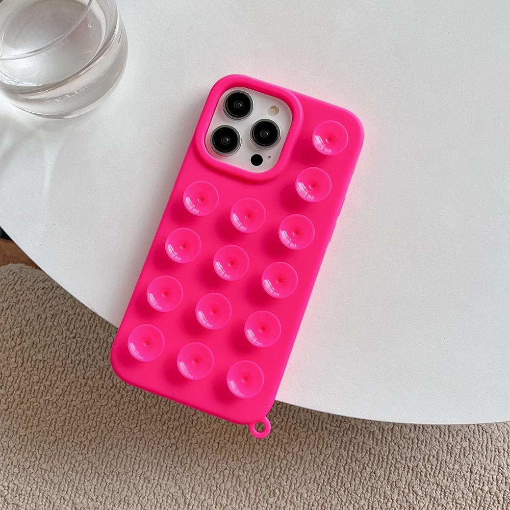 Suction Cup Phone Case for iPhone 11 12 13 14 15 iPhone 11 12 13 14 15 Pro 12 13 14 15 Pro Max Silicone Protective Phone Shell
