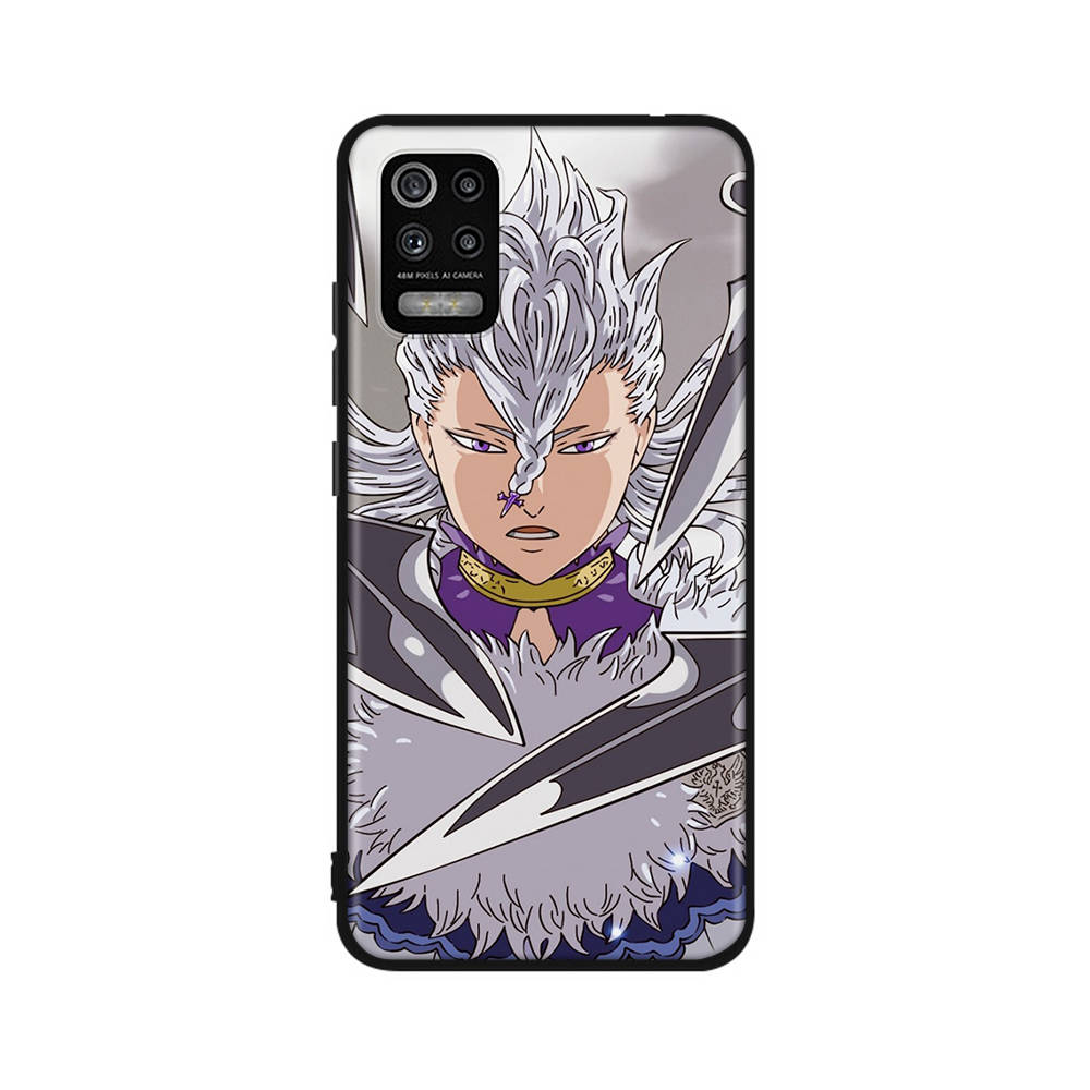 Чехол DT51 Black Clover Anime для Xiaomi Poco X6 X4 M5 M6 F5 F6 C65 C55 C50 C51 C40 Redmi Note 7 8 14C A3X 13C 12C 11 10A 9C Pro Black Sofe Cover