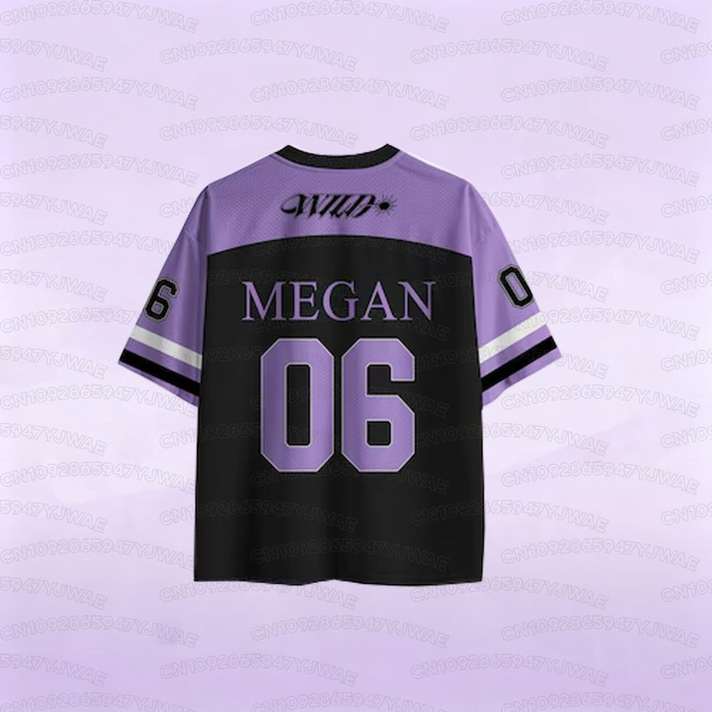 Summer Women's Men's Animal Katseye Wild Album Jersey Gift Short Sleeve Casual T-shirt Tops Fans Gift Tee