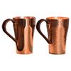 Copper Coffee Mug Handmade Pure Copper Cup Portable 400ml Water Mug Drinkware for and Cold Water Milk Kitchen Restaurant