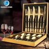 HANYANG Steak Knife, Fork and Spoon Set 410 Stainless Steel Cutlery Gift Box